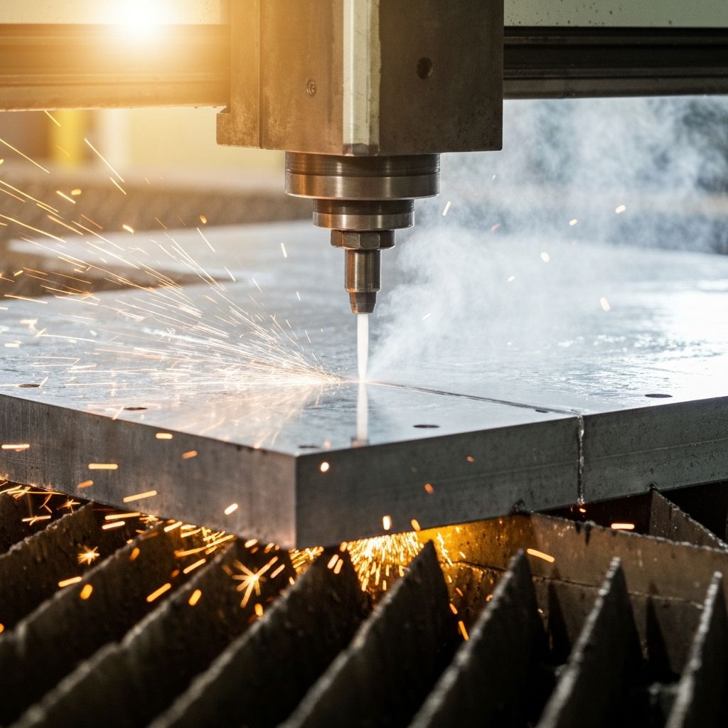 CNC waterjet cutting machine precision cutting metal